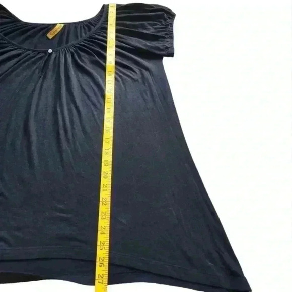 Rachel Pally Tee Shirt Women's Med Vintage Black Angel Fairy Grunge Round Y2K - Picture 10 of 10